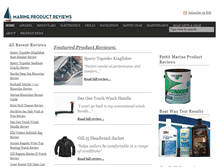 Tablet Screenshot of marineproductreviews.com